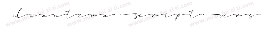 Alcantera ScriptVersion 1000字体转换